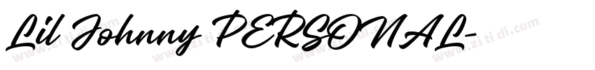Lil Johnny PERSONAL字体转换